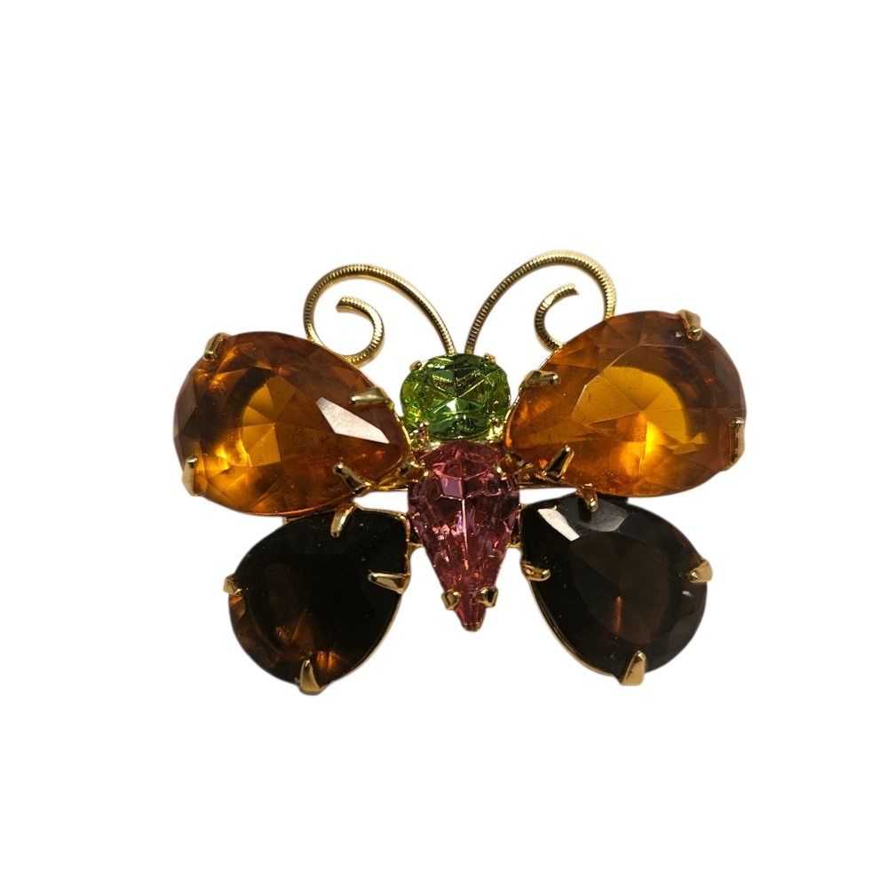 VINTAGE Joan Rivers Rhinestone Butterfly